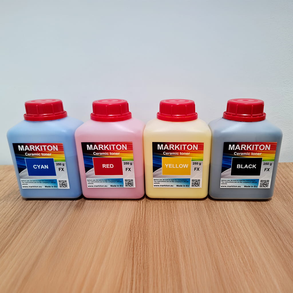 MARKITON FX Developer — Ceramic Toner Developer for Photoceramic Printers.